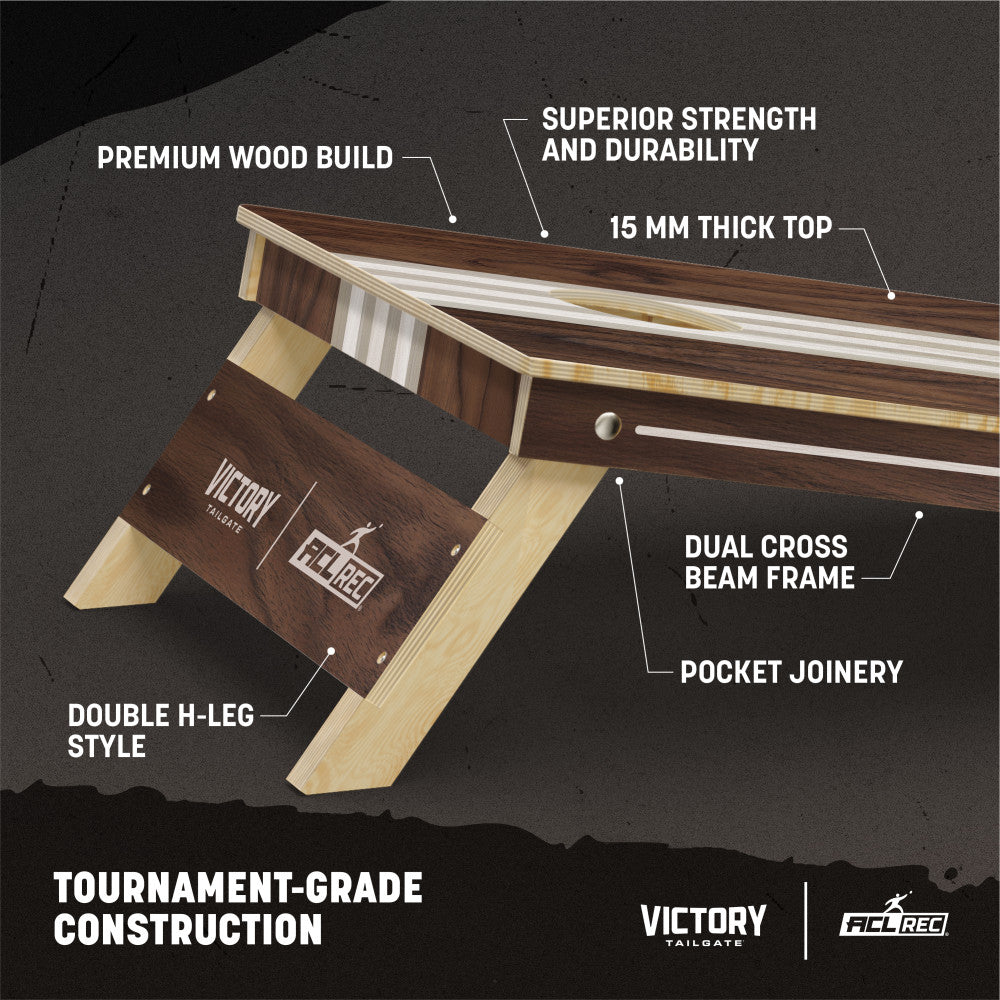 2x4 Tournament Classic Walnut Cornhole Set