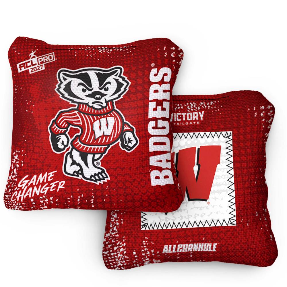 2027 Wisconsin Badgers GameChanger™ OG Red ACL Pro Cornhole Bags – Set of 4 Bags
