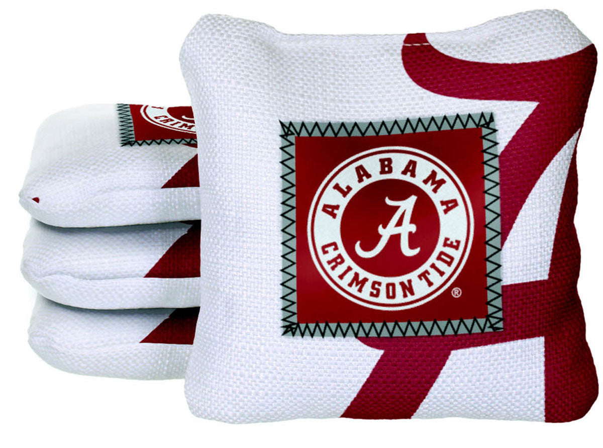 Officially Licensed Collegiate Cornhole Bags - Gamechanger Steady 2.0 - Set of 4 - University of Alabama