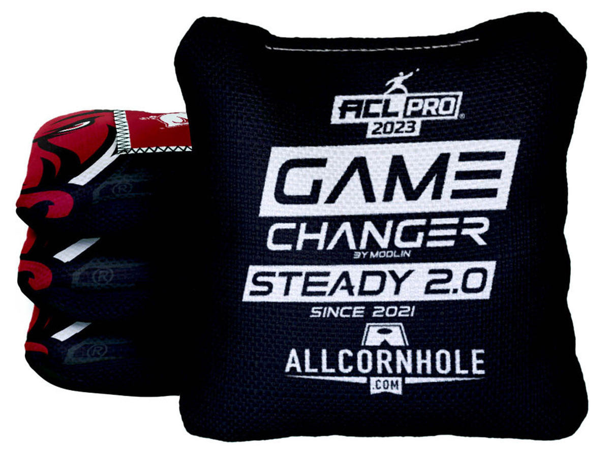Officially Licensed Collegiate Cornhole Bags - Gamechanger Steady 2.0 - Set of 4 - University of Arkansas