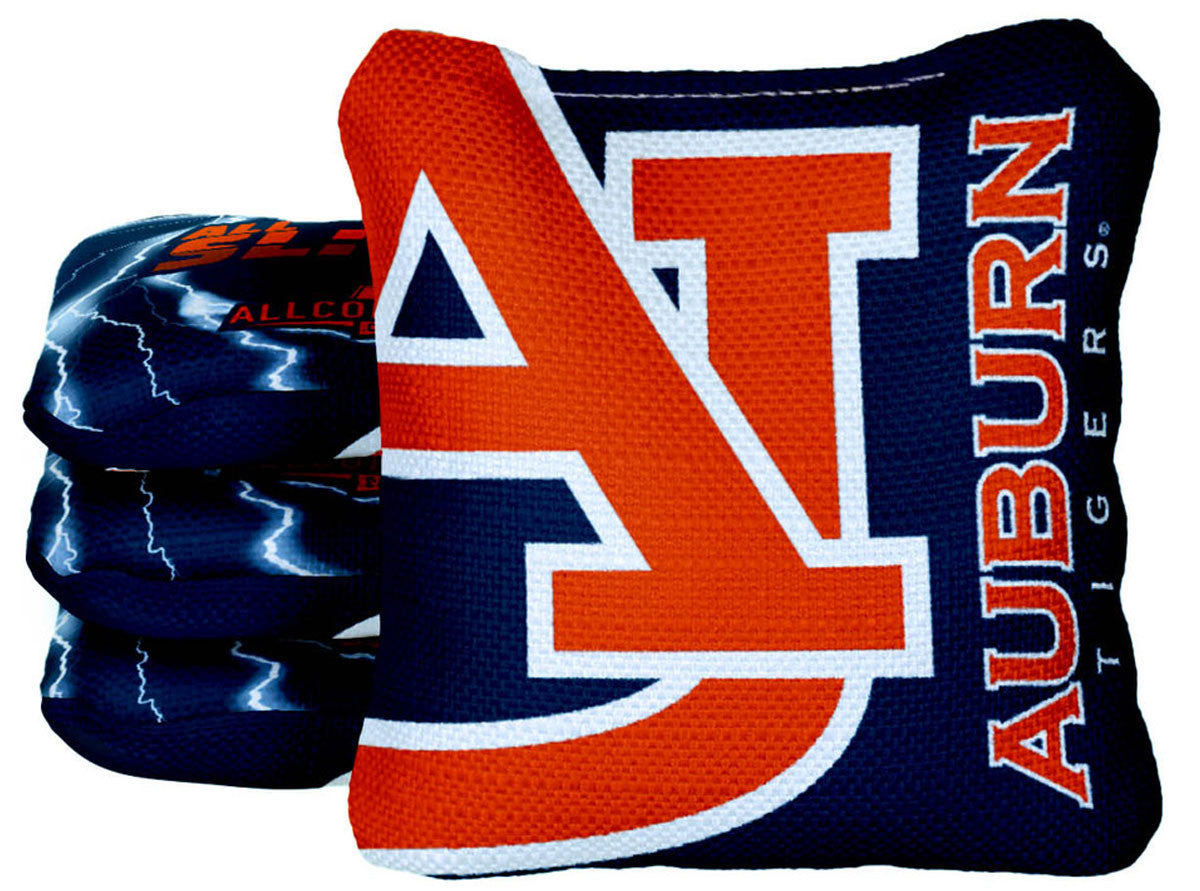 Officially Licensed Collegiate Cornhole Bags - All-Slide 2.0 - Set of 4 - Auburn University