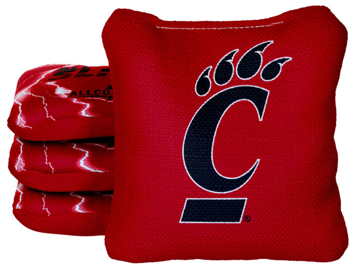 Officially Licensed Collegiate Cornhole Bags - All-Slide 2.0 - Set of 4 - University of Cincinnati