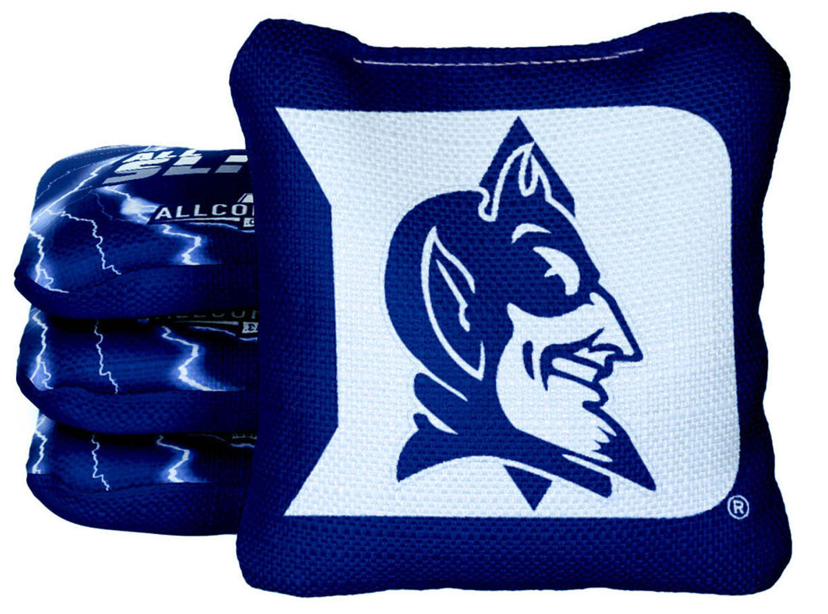 Officially Licensed Collegiate Cornhole Bags - All-Slide 2.0 - Set of 4 - Duke University