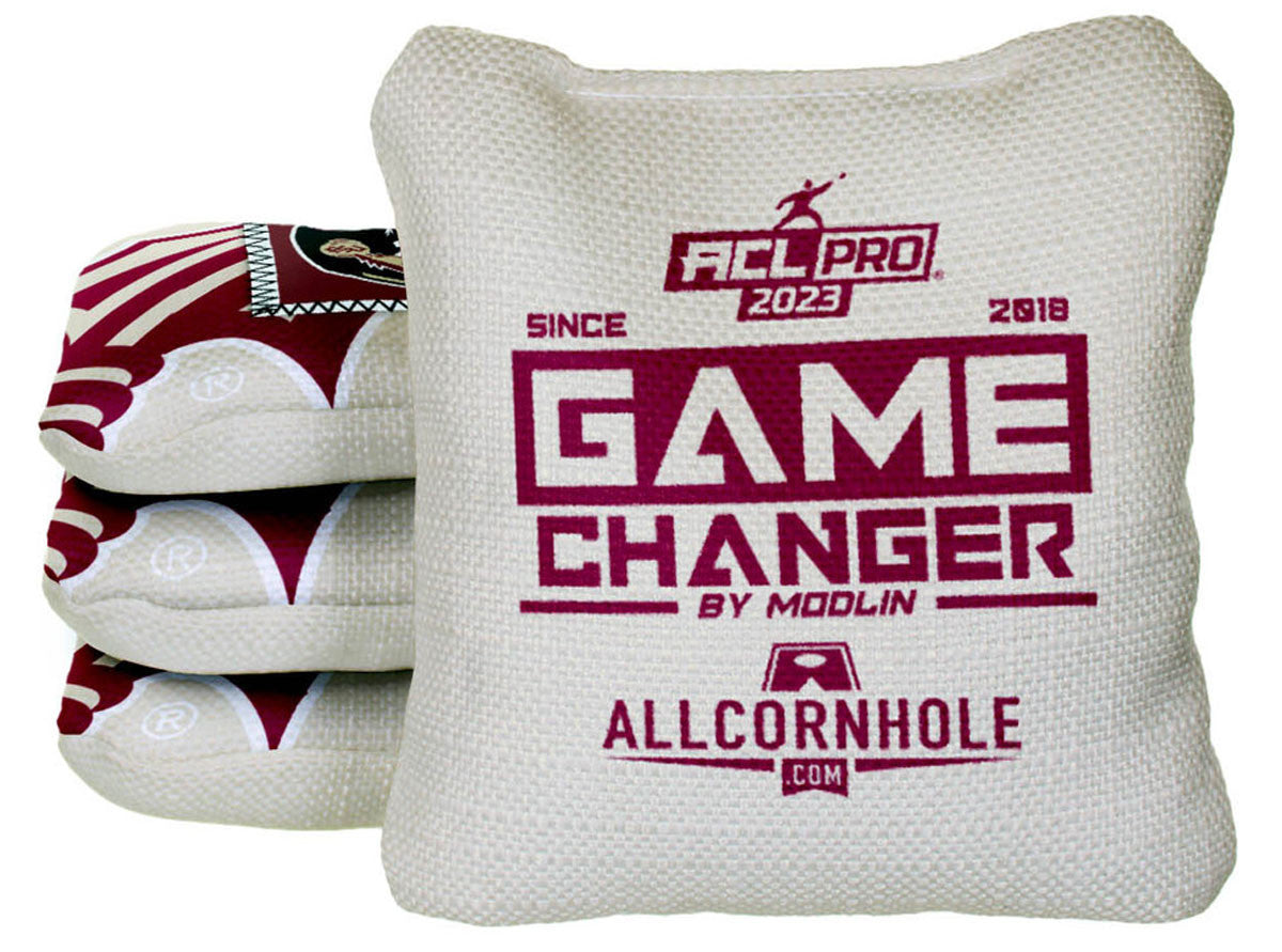 Officially Licensed Collegiate Cornhole Bags - Gamechangers - Set of 4 - Florida State University