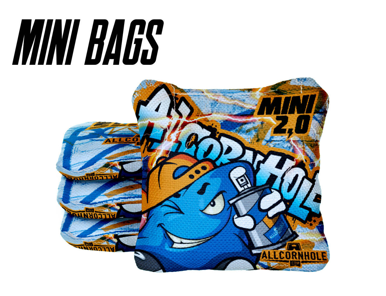 Mini All-Slide 2.0 Cornhole Bags Graffiti- Set of 4