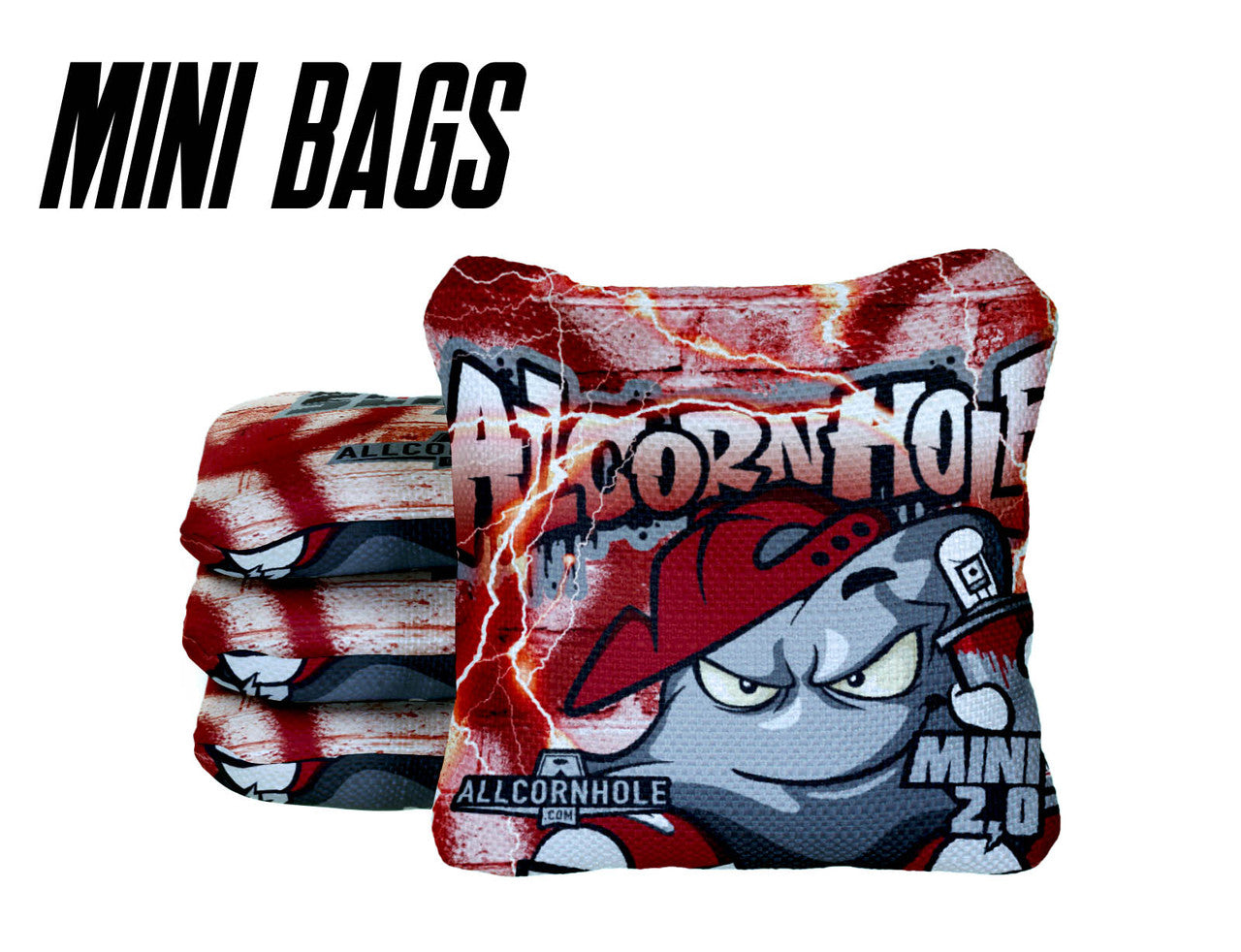 Mini All-Slide 2.0 Cornhole Bags Graffiti- Set of 4