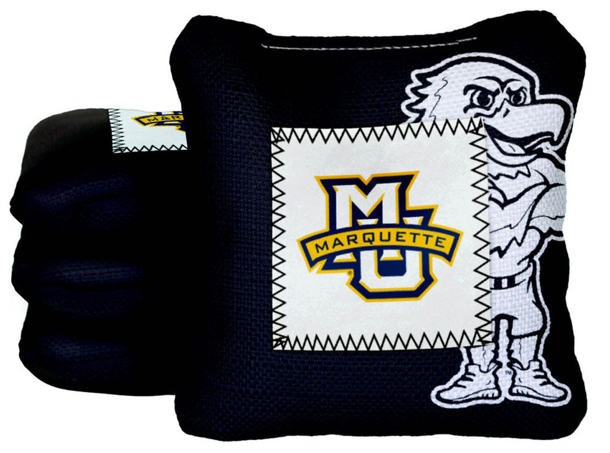 Officially Licensed Collegiate Cornhole Bags - Gamechanger Steady 2.0 - Set of 4 - Marquette University