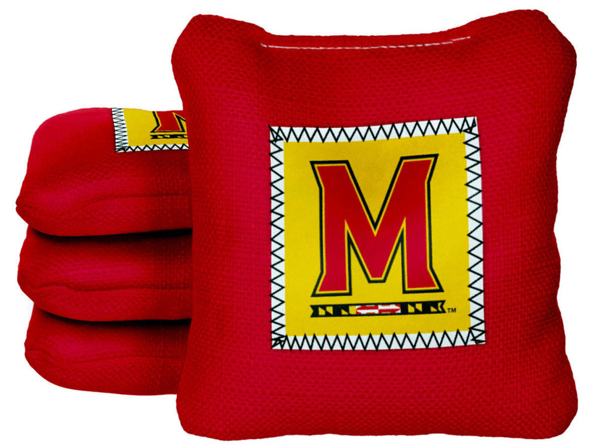 Officially Licensed Collegiate Cornhole Bags - Gamechangers - Set of 4 - Maryland University