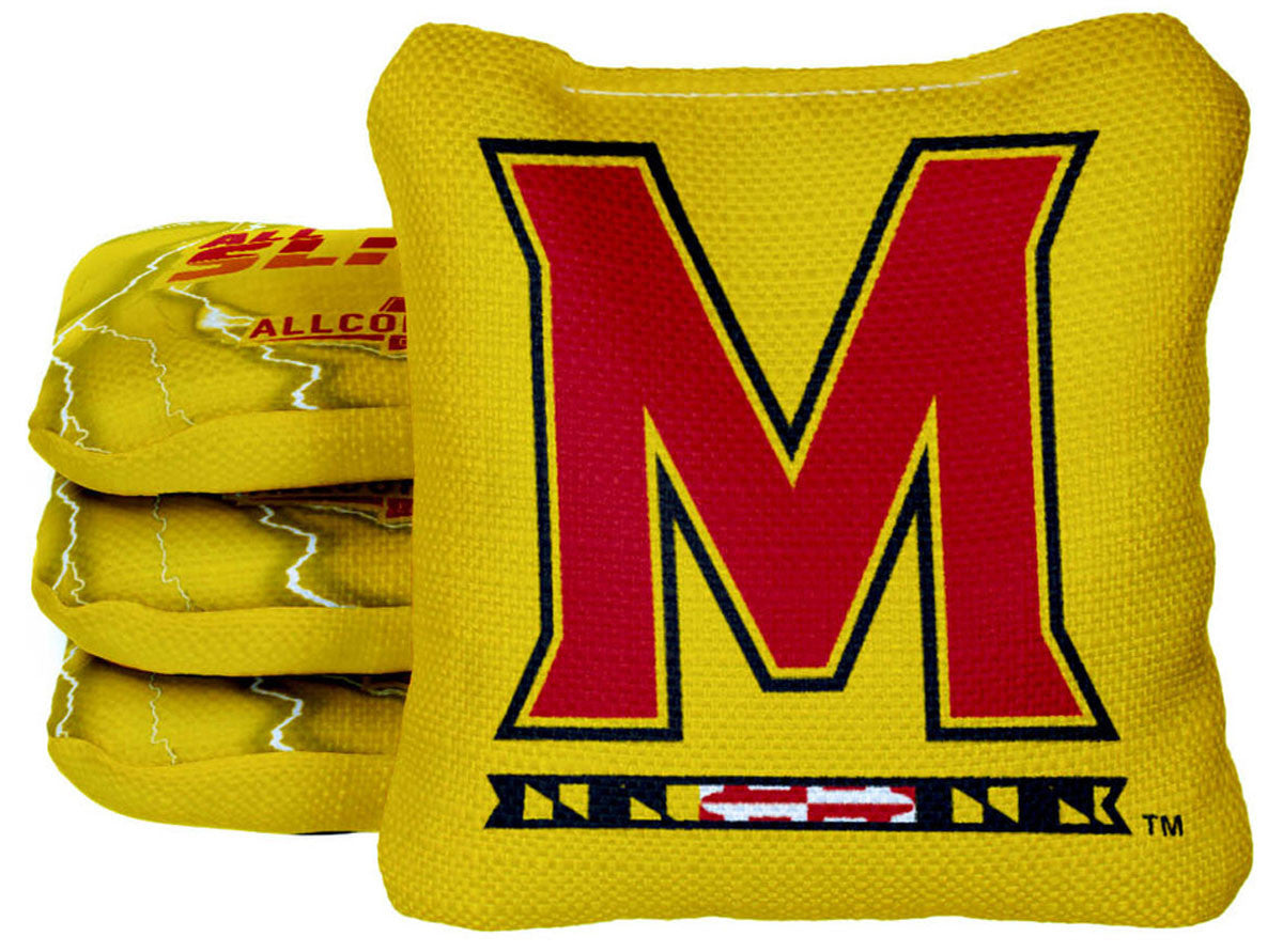 Officially Licensed Collegiate Cornhole Bags - All-Slide 2.0 - Set of 4 - Maryland University