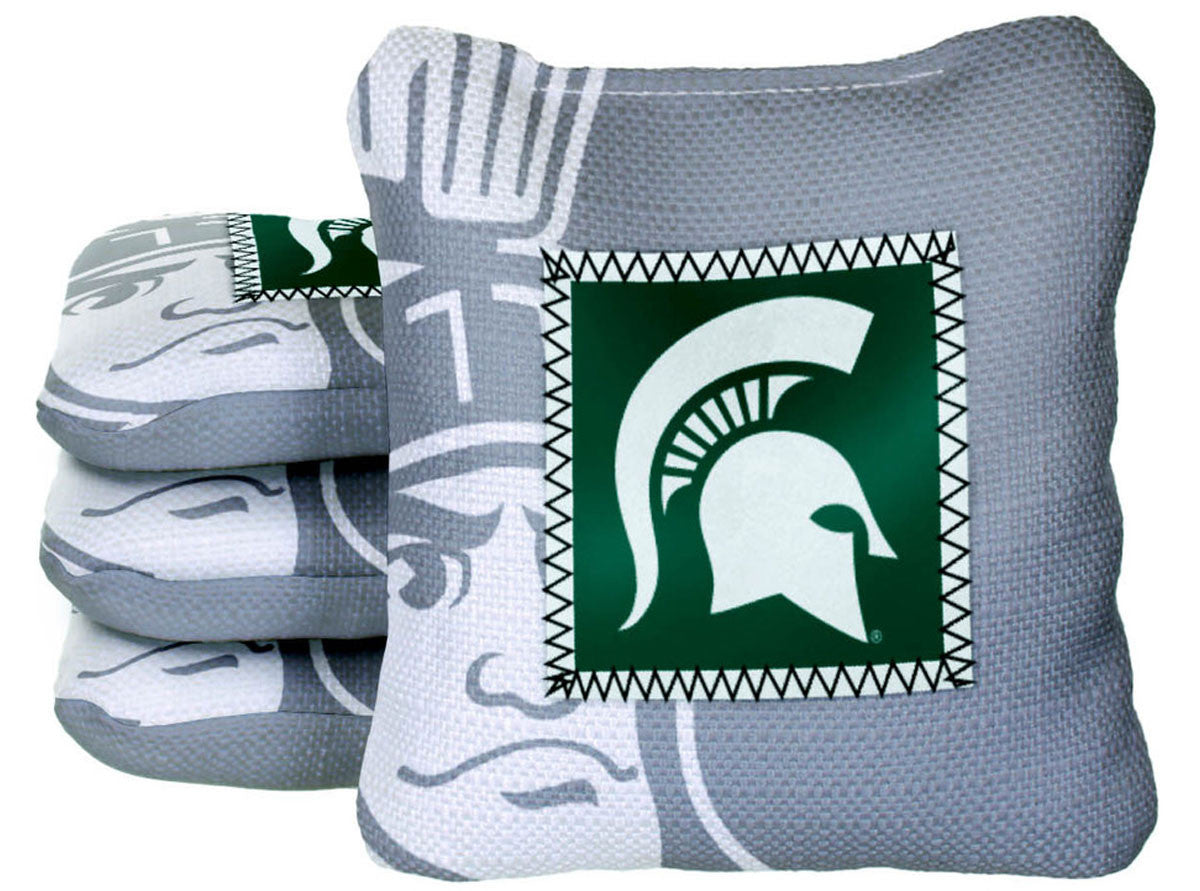 Officially Licensed Collegiate Cornhole Bags - Gamechangers - Set of 4 - Michigan State University