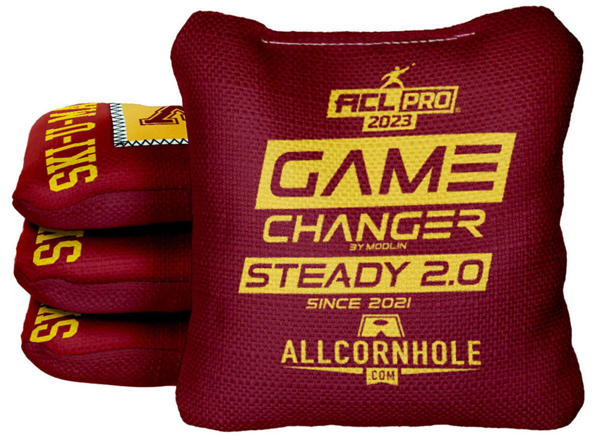 Officially Licensed Collegiate Cornhole Bags - Gamechanger Steady 2.0 - Set of 4 - University of Minnesota