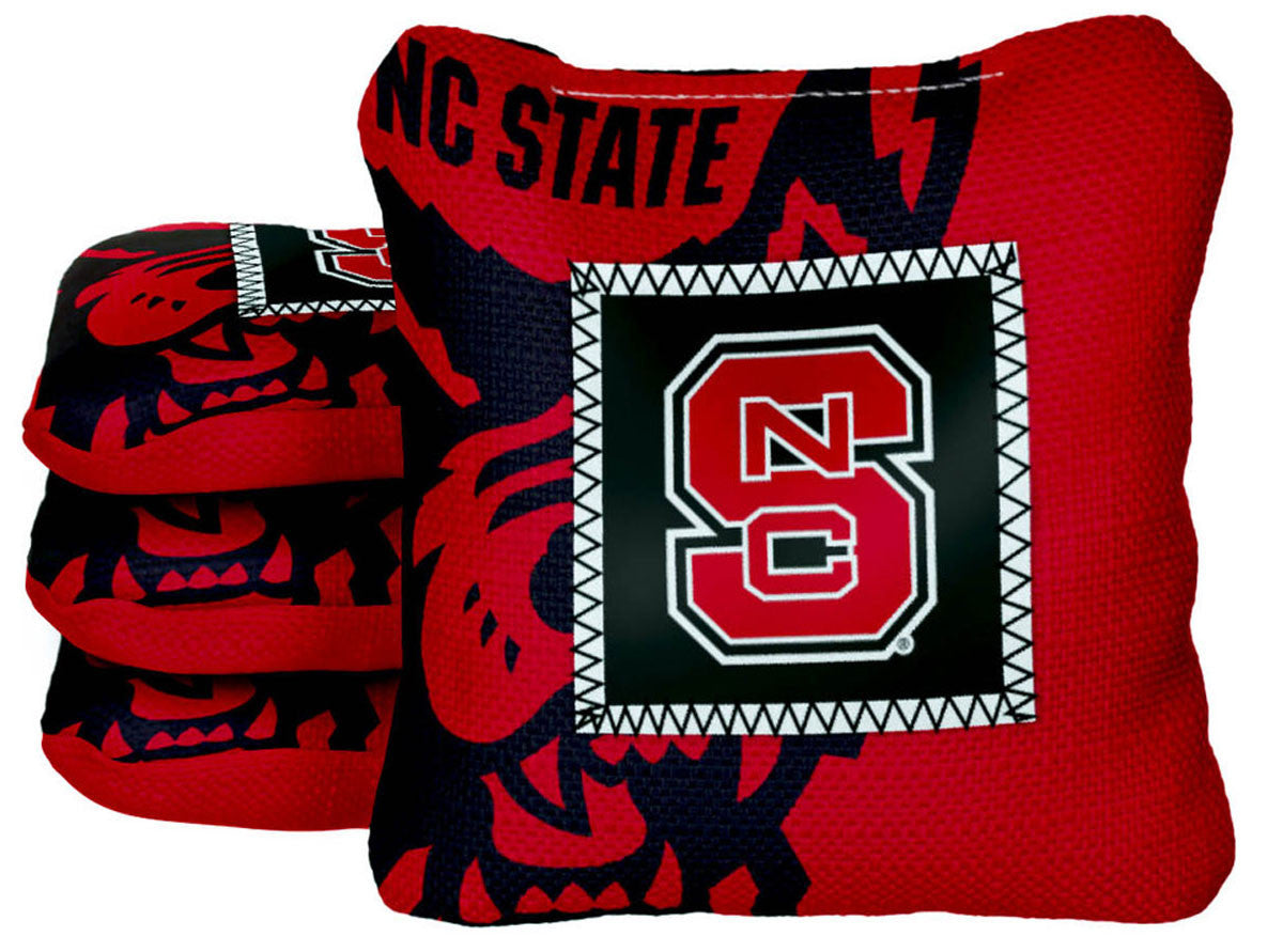 Officially Licensed Collegiate Cornhole Bags - Gamechangers - Set of 4 - NC State University