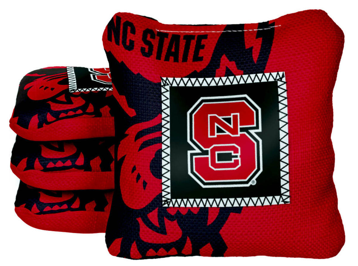 Officially Licensed Collegiate Cornhole Bags - Gamechanger Steady 2.0 - Set of 4 - North Carolina State University