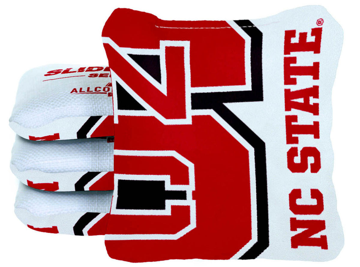 Officially Licensed Collegiate Cornhole Bags - Slide Rite - Set of 4 - North Carolina State University