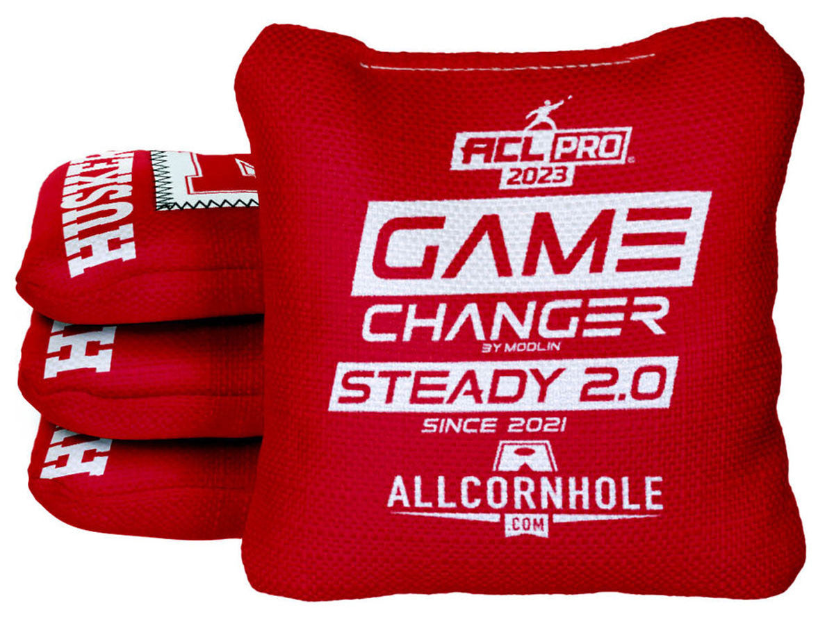 Officially Licensed Collegiate Cornhole Bags - Gamechanger Steady 2.0 - Set of 4 - University of Nebraska