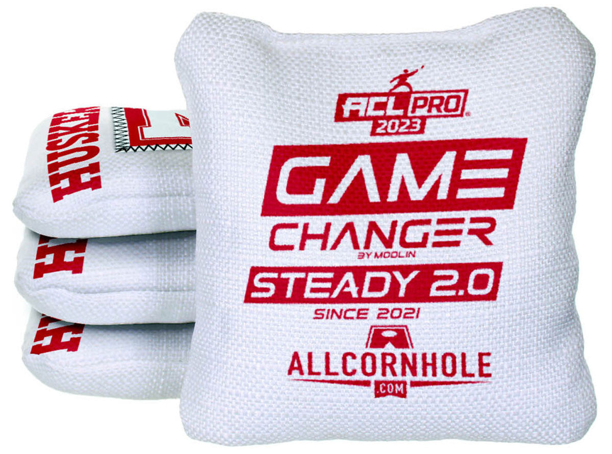 Officially Licensed Collegiate Cornhole Bags - Gamechanger Steady 2.0 - Set of 4 - University of Nebraska