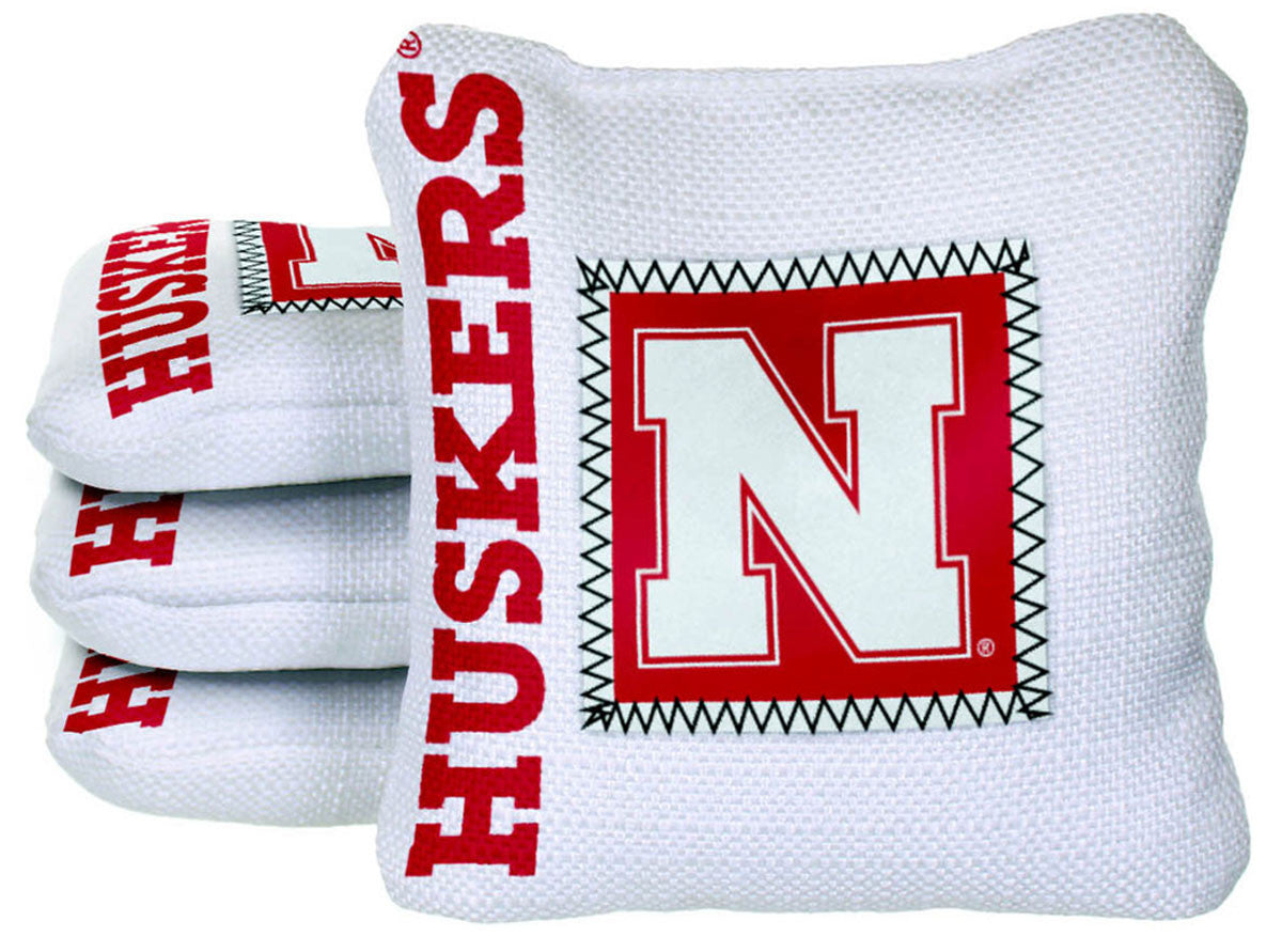 Officially Licensed Collegiate Cornhole Bags - Gamechanger Steady 2.0 - Set of 4 - University of Nebraska