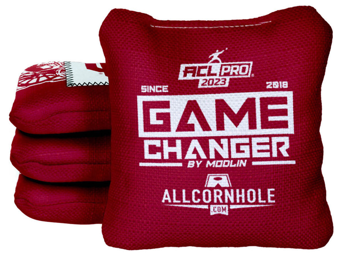 Officially Licensed Collegiate Cornhole Bags - Gamechangers - Set of 4 - Oklahoma University