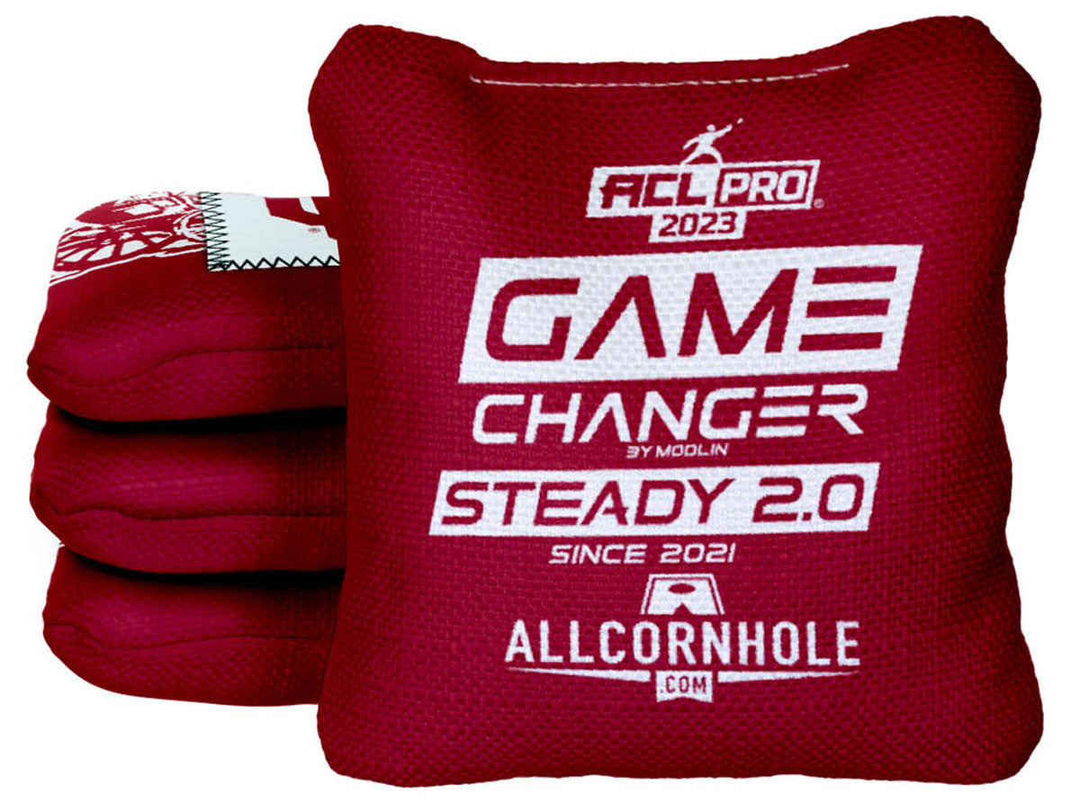 Officially Licensed Collegiate Cornhole Bags - Gamechanger Steady 2.0 - Set of 4 - Oklahoma University