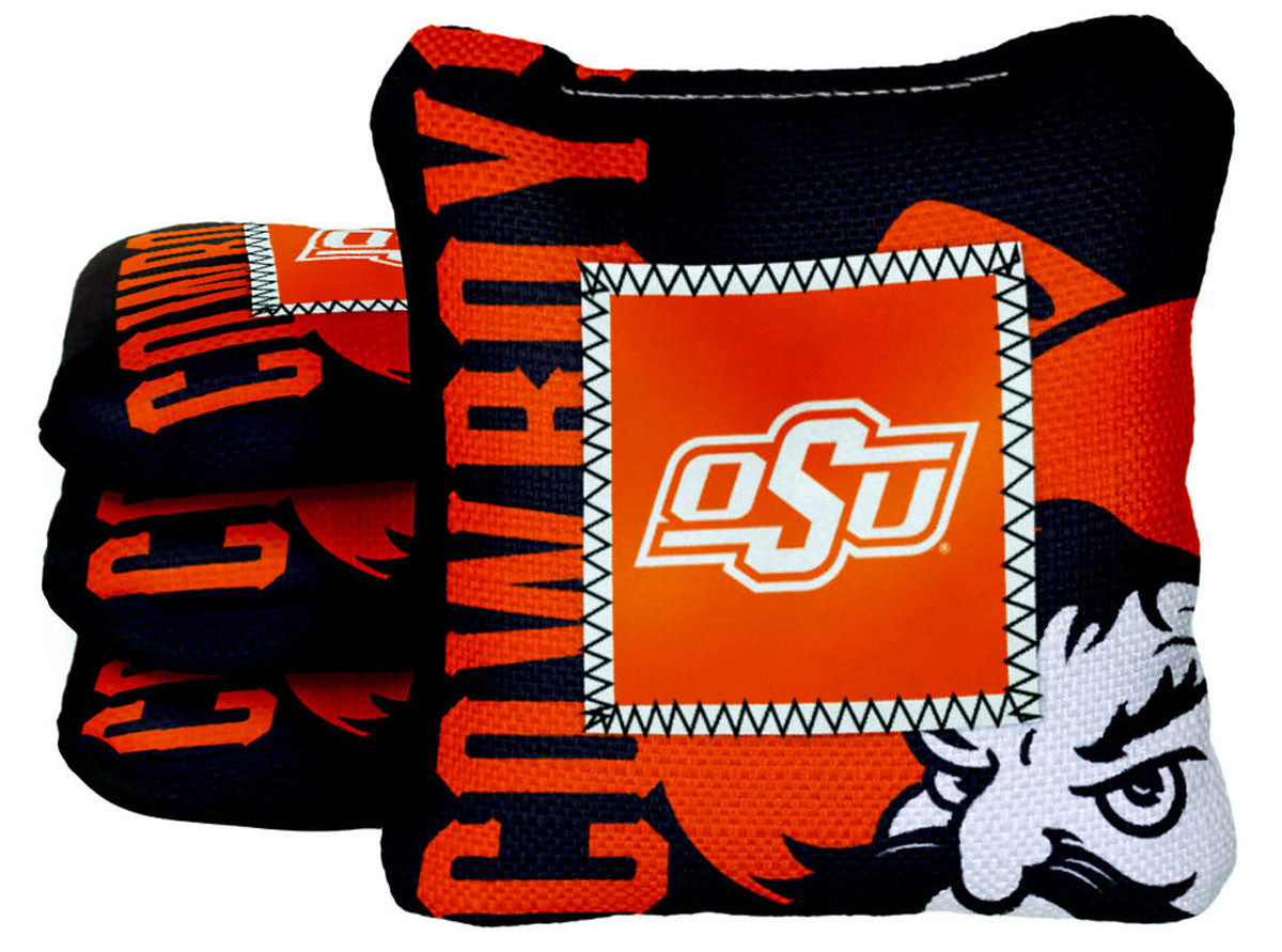 Officially Licensed Collegiate Cornhole Bags - Gamechangers - Set of 4 - Oklahoma State University