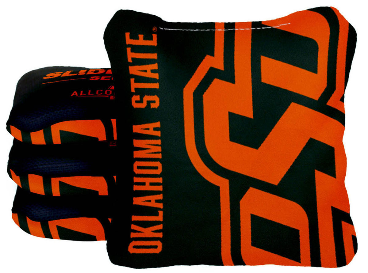 Officially Licensed Collegiate Cornhole Bags - Slide Rite - Set of 4 - Oklahoma State University
