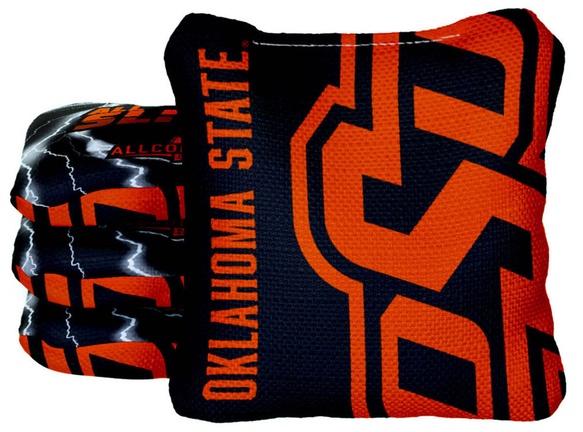 Officially Licensed Collegiate Cornhole Bags - All-Slide 2.0 - Set of 4 - Oklahoma State University