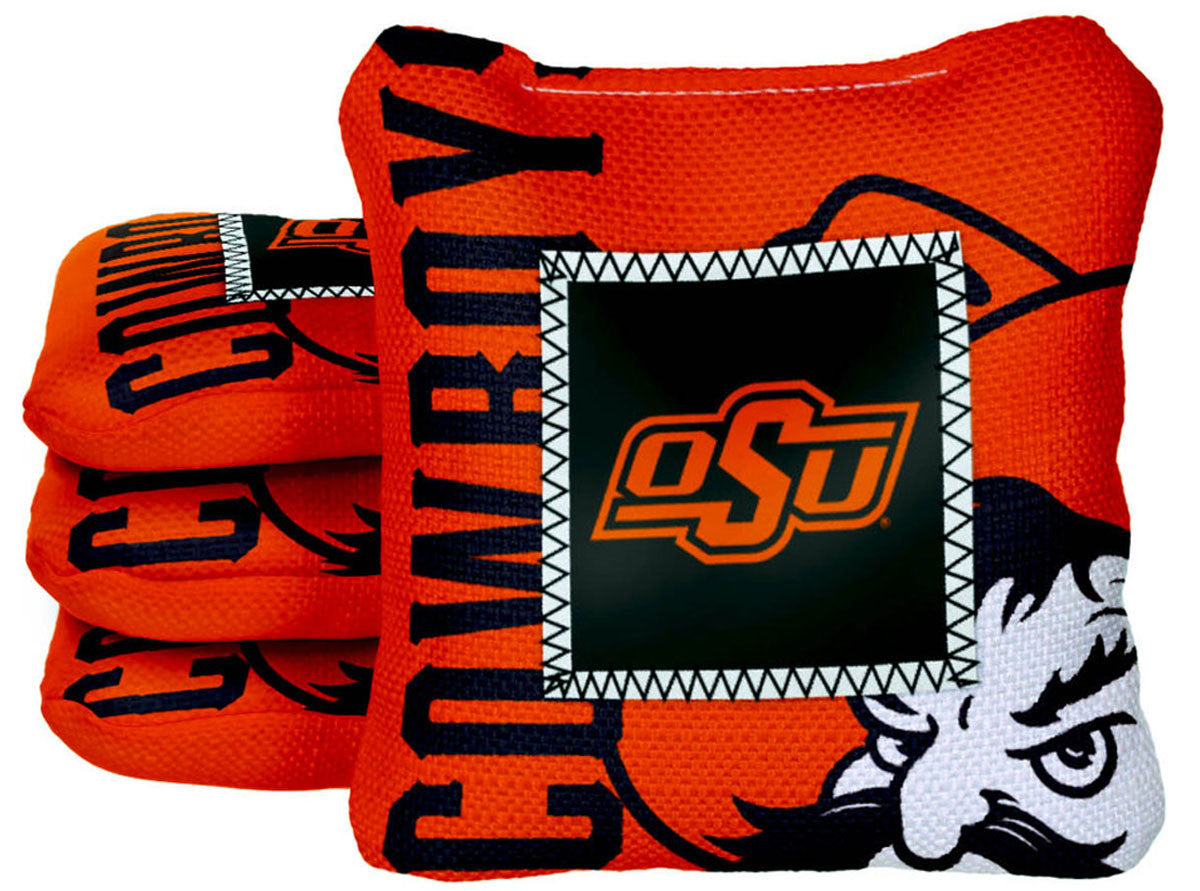 Officially Licensed Collegiate Cornhole Bags - Gamechangers - Set of 4 - Oklahoma State University