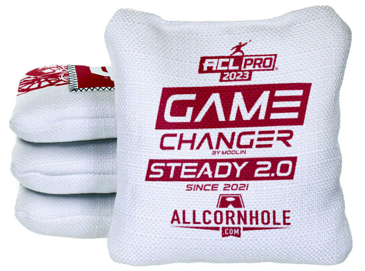 Officially Licensed Collegiate Cornhole Bags - Gamechanger Steady 2.0 - Set of 4 - Oklahoma University