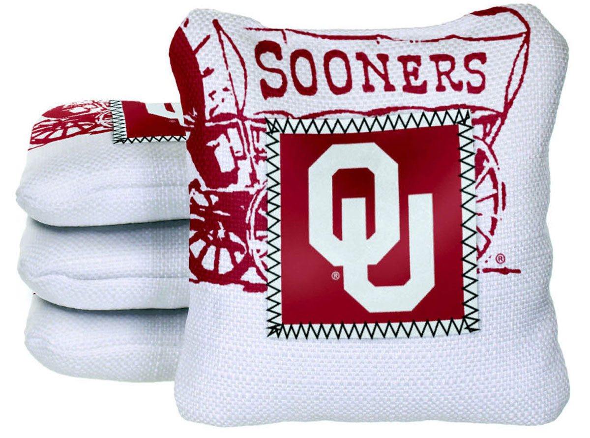 Officially Licensed Collegiate Cornhole Bags - Gamechangers - Set of 4 - Oklahoma University
