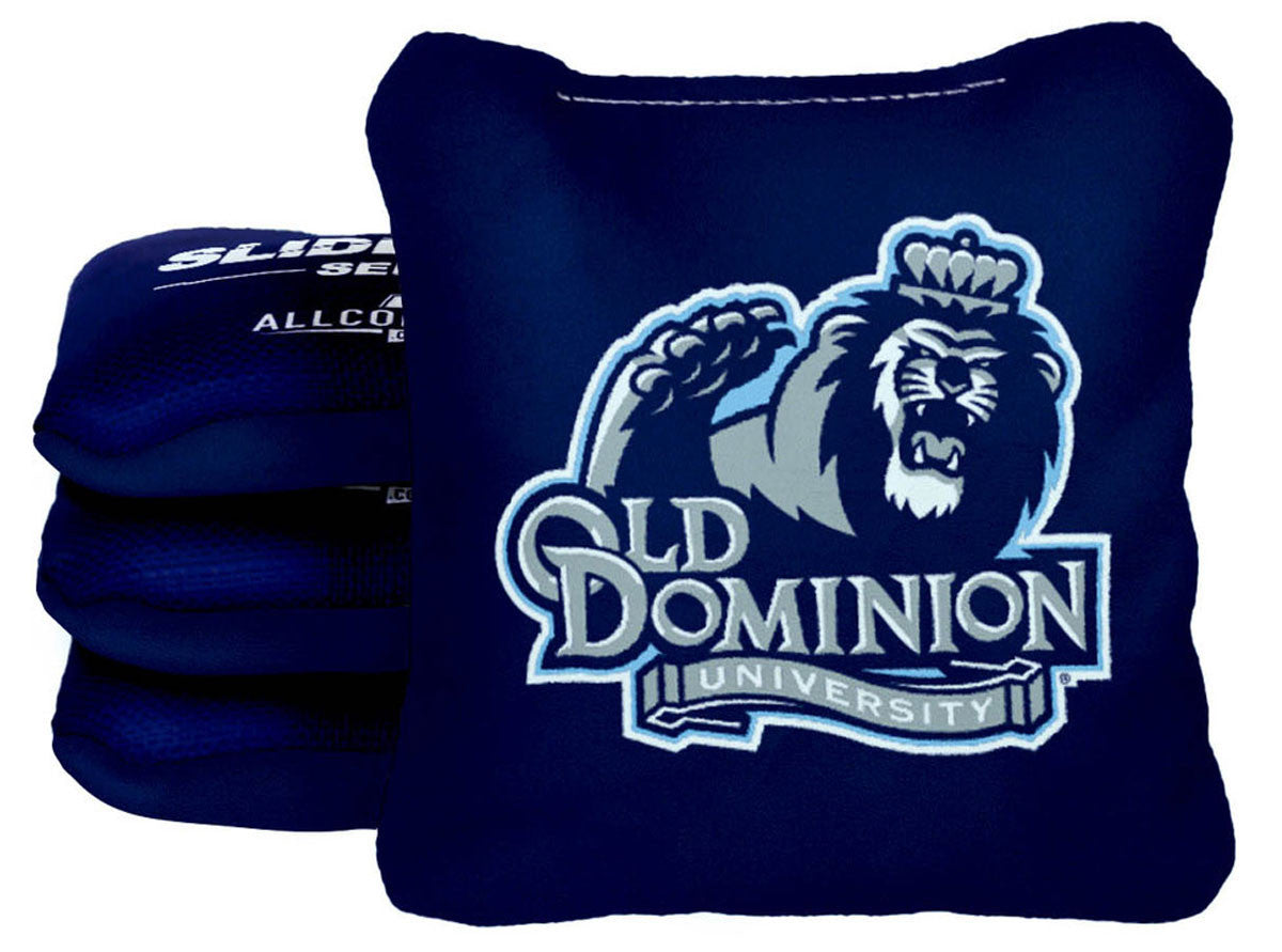 Officially Licensed Collegiate Cornhole Bags - Slide Rite - Set of 4 - Old Dominion University