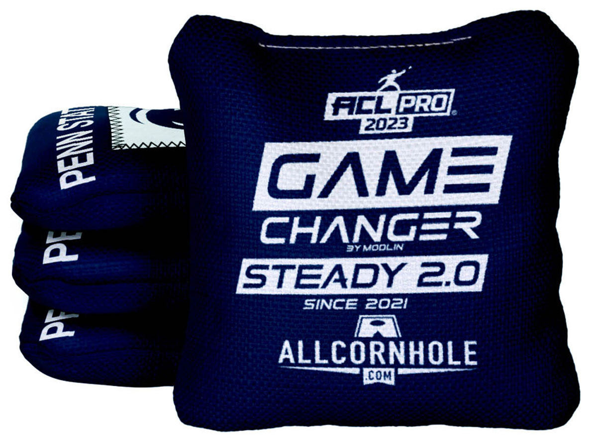 Officially Licensed Collegiate Cornhole Bags - Gamechanger Steady 2.0 - Set of 4 - Penn State University