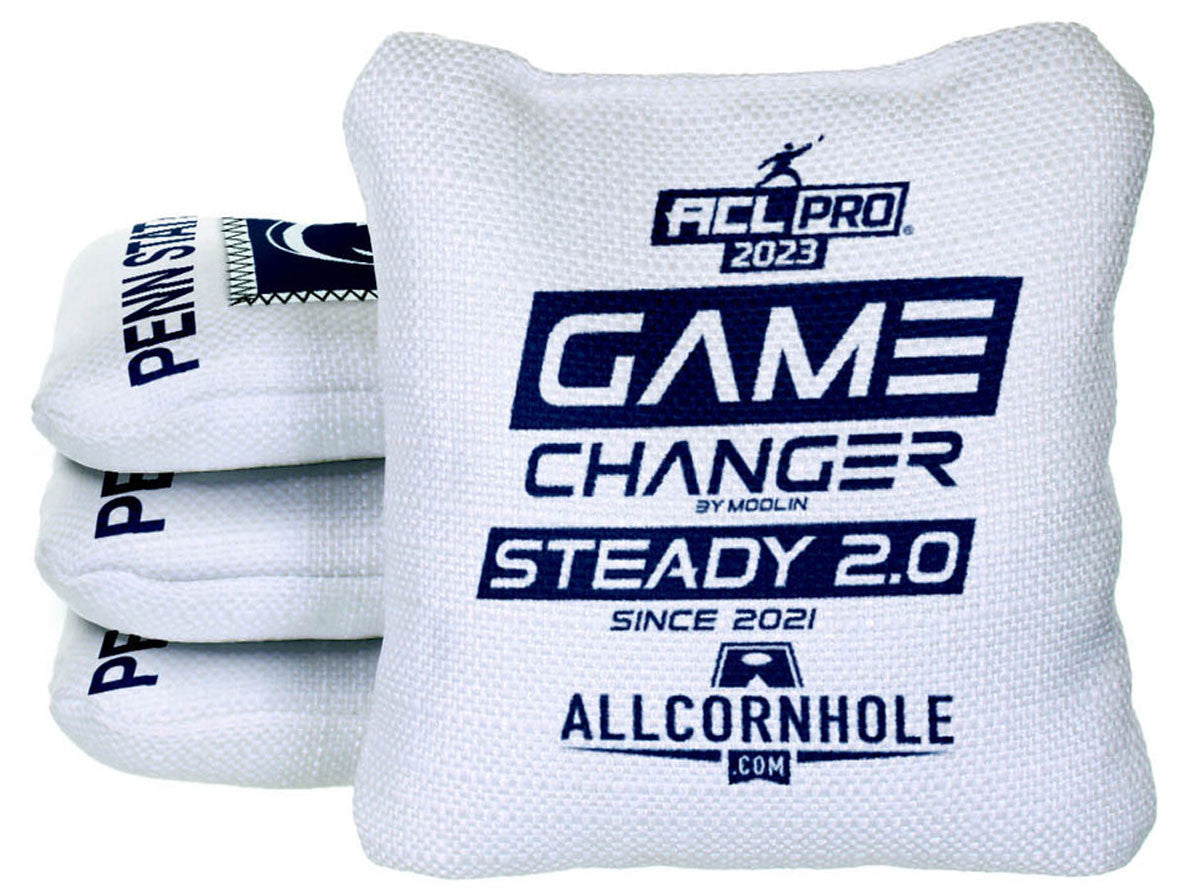Officially Licensed Collegiate Cornhole Bags - Gamechanger Steady 2.0 - Set of 4 - Penn State University