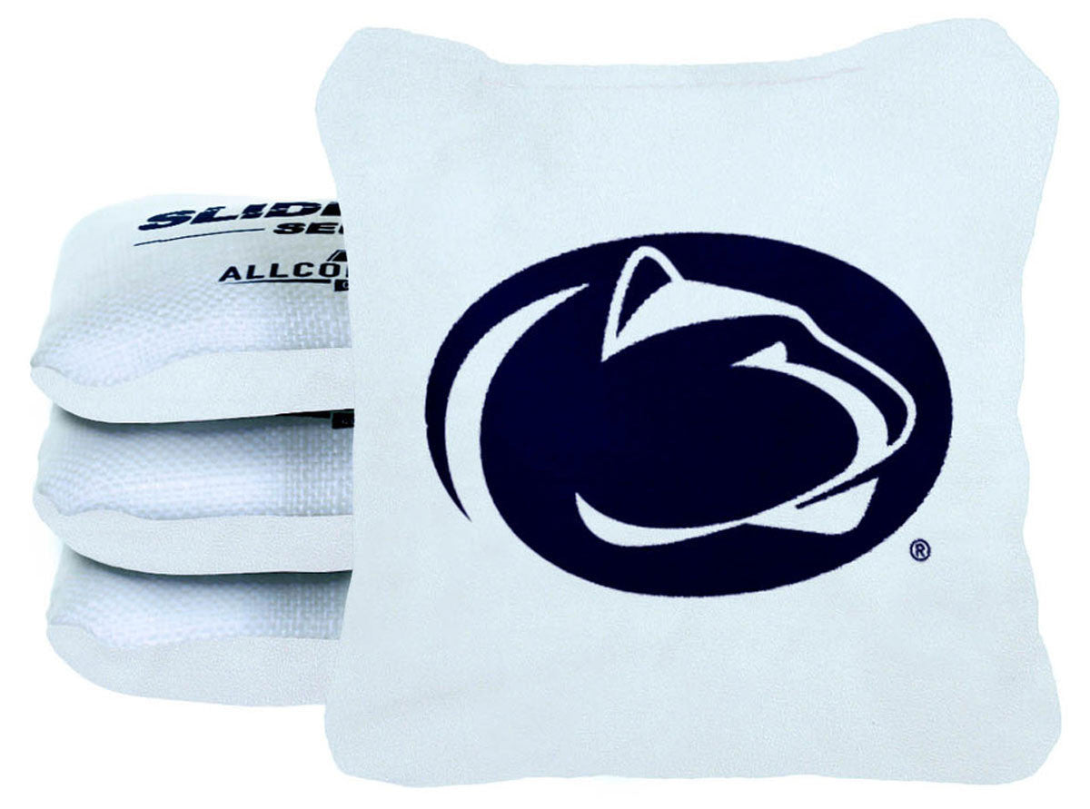 Officially Licensed Collegiate Cornhole Bags - Slide Rite - Set of 4 - Penn State University