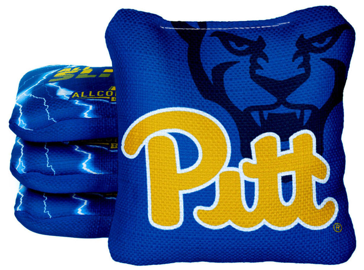 Officially Licensed Collegiate Cornhole Bags - All-Slide 2.0 - Set of 4 - Pitt University