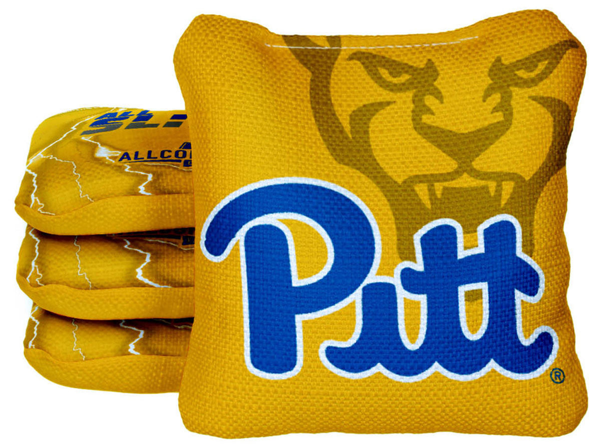 Officially Licensed Collegiate Cornhole Bags - All-Slide 2.0 - Set of 4 - Pitt University