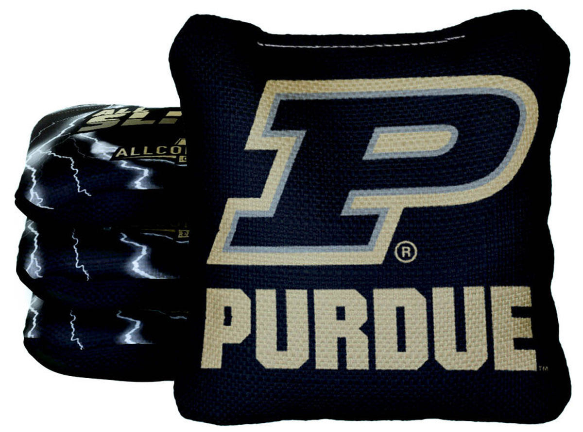 Officially Licensed Collegiate Cornhole Bags - All-Slide 2.0 - Set of 4 - Purdue  University