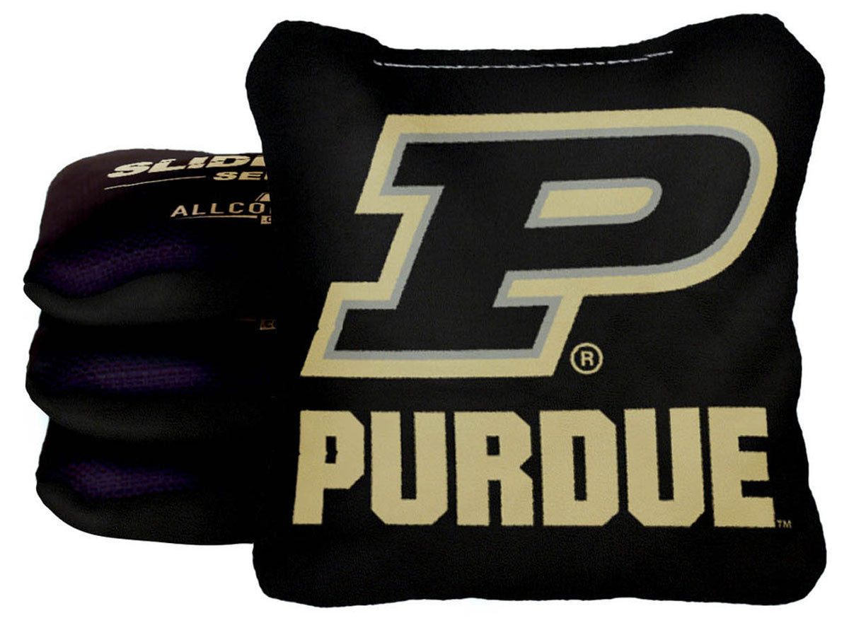 Officially Licensed Collegiate Cornhole Bags - Slide Rite - Set of 4 - Purdue University