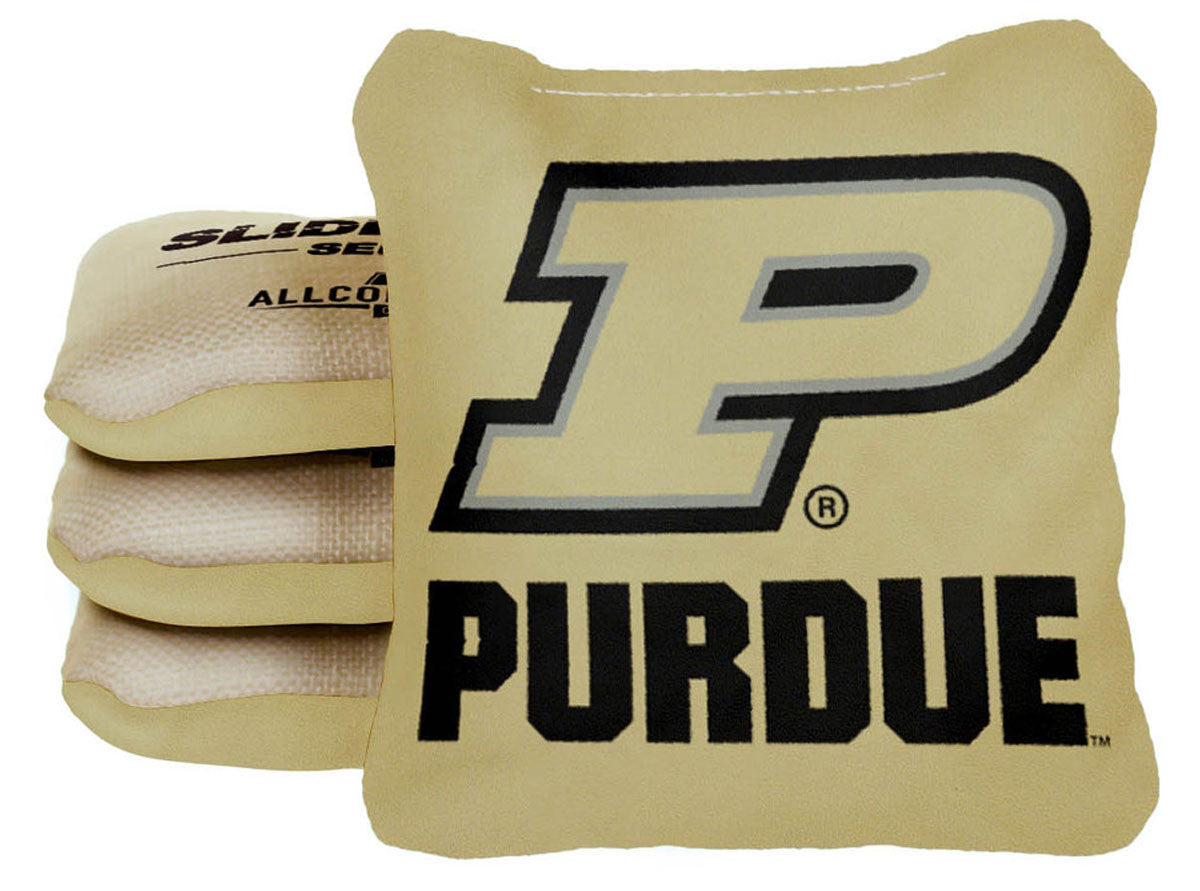 Officially Licensed Collegiate Cornhole Bags - Slide Rite - Set of 4 - Purdue University