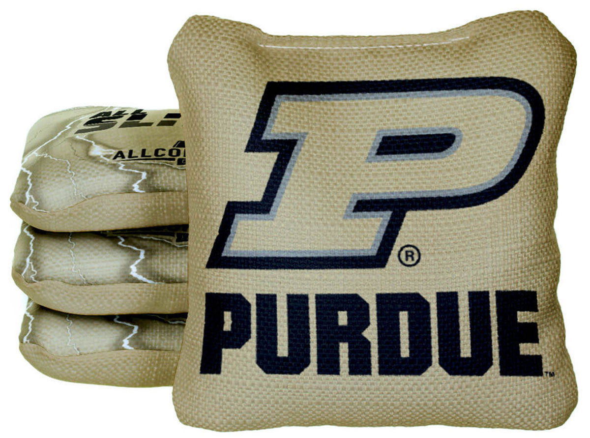 Officially Licensed Collegiate Cornhole Bags - All-Slide 2.0 - Set of 4 - Purdue  University