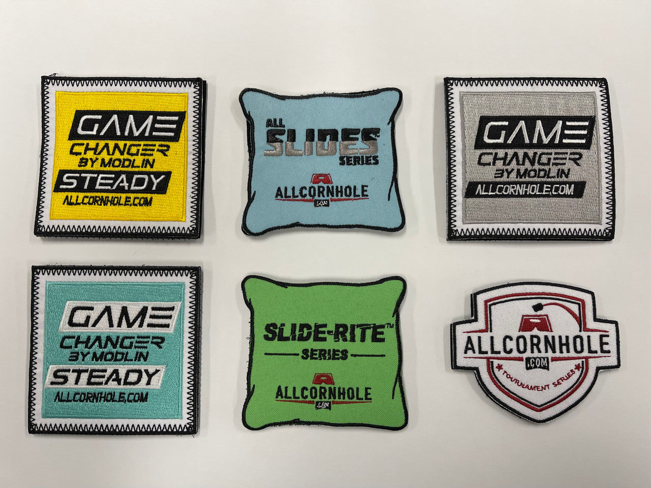 NEW VERSIONS! AllCornhole Velcro Patches - FREE SHIPPING