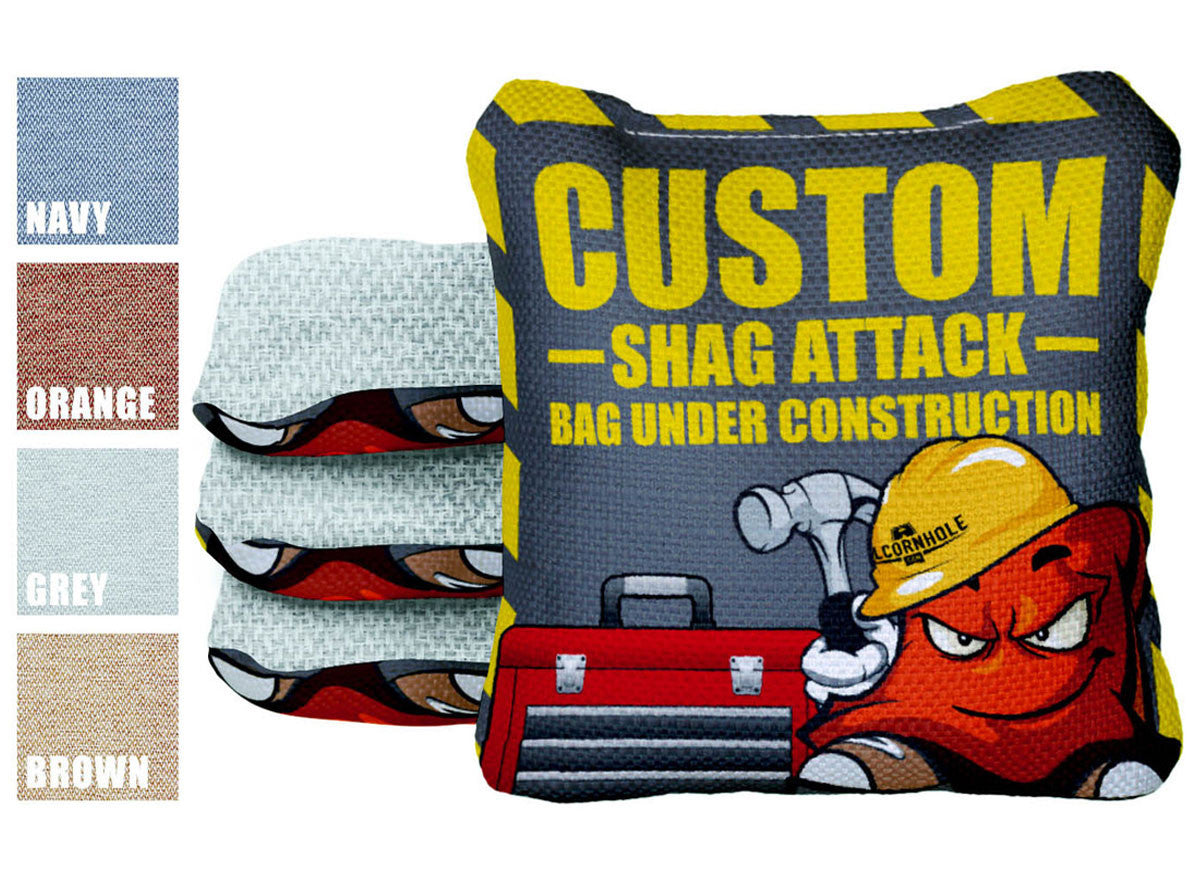 Custom SHAG ATTACK cornhole bags - SET OF 4