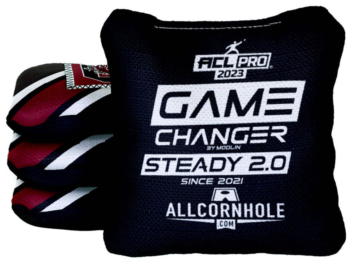 Officially Licensed Collegiate Cornhole Bags - Gamechanger Steady 2.0 - Set of 4 - University of South Carolina