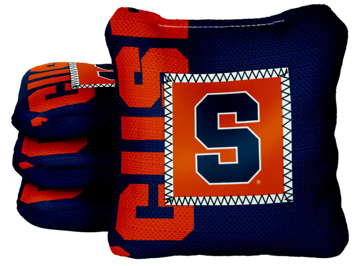 Officially Licensed Collegiate Cornhole Bags - Gamechangers - Set of 4 - Syracuse University