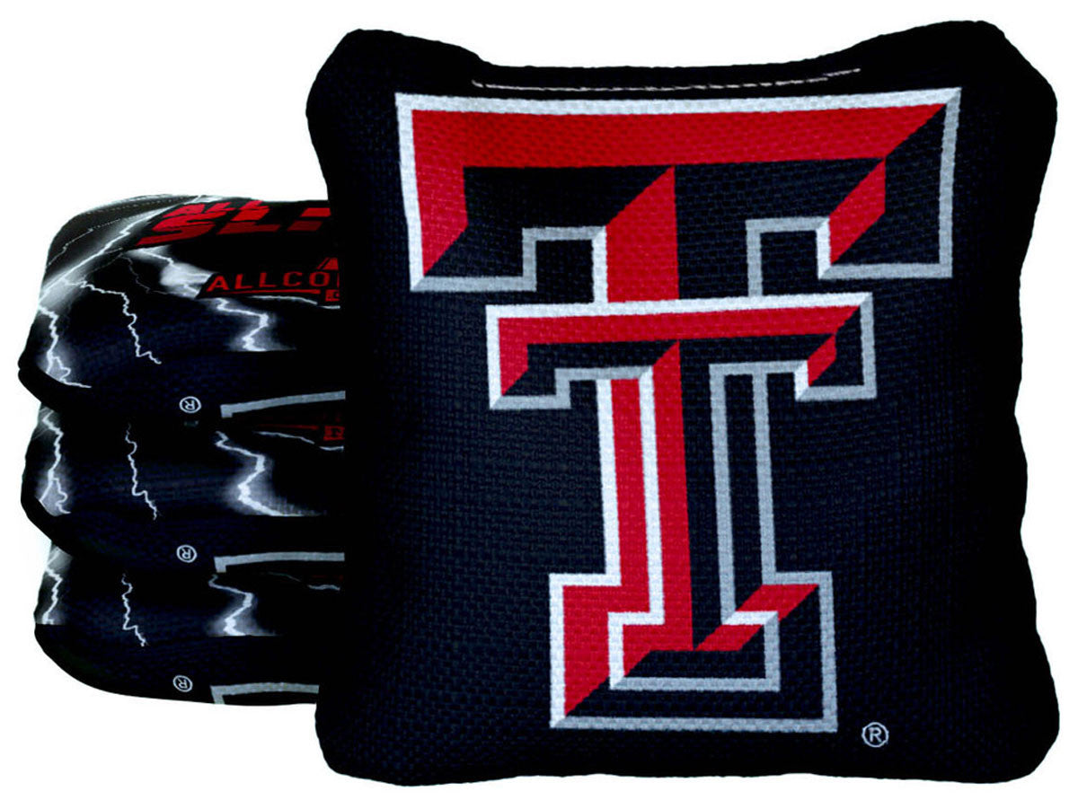 Officially Licensed Collegiate Cornhole Bags - All-Slide 2.0 - Set of 4 - Texas Tech University