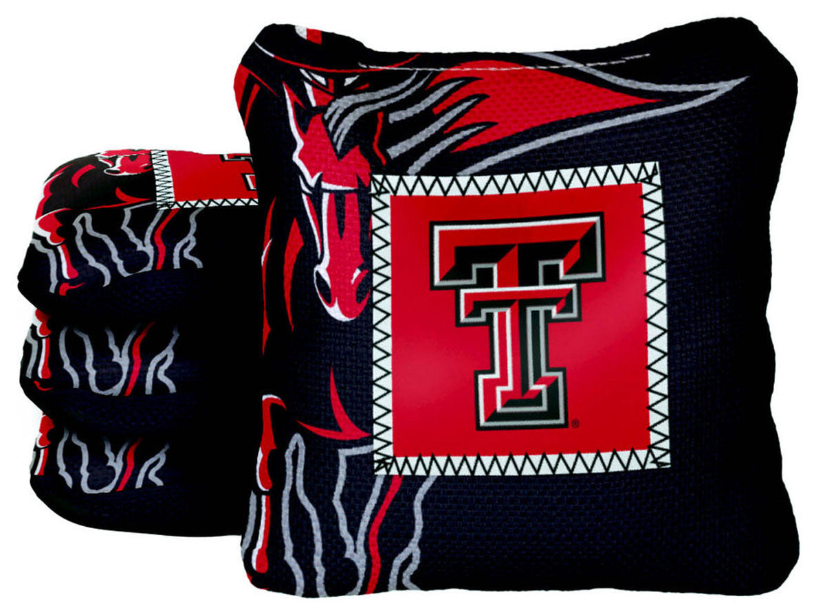 Officially Licensed Collegiate Cornhole Bags - Gamechangers - Set of 4 - Texas Tech University