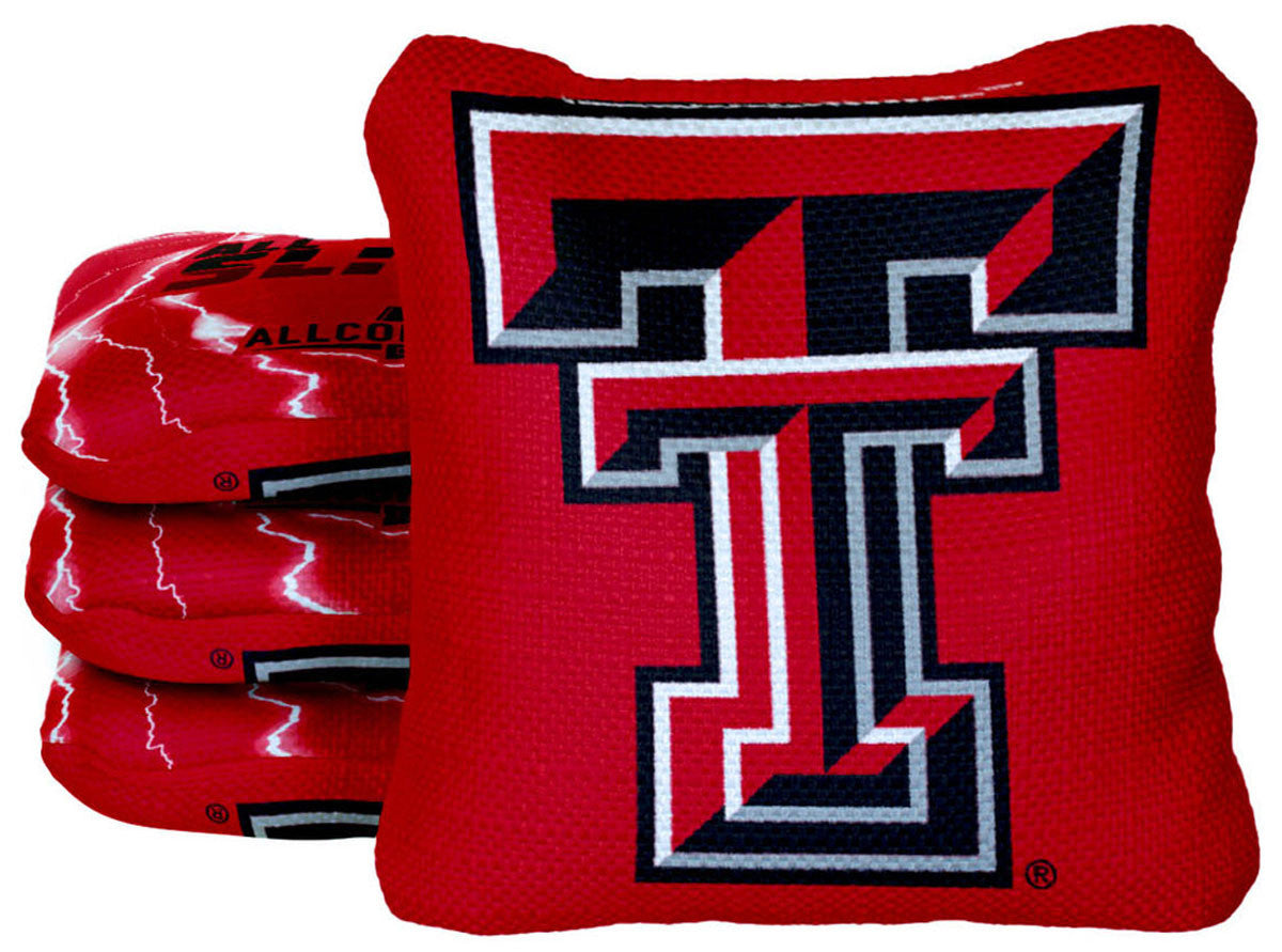 Officially Licensed Collegiate Cornhole Bags - All-Slide 2.0 - Set of 4 - Texas Tech University