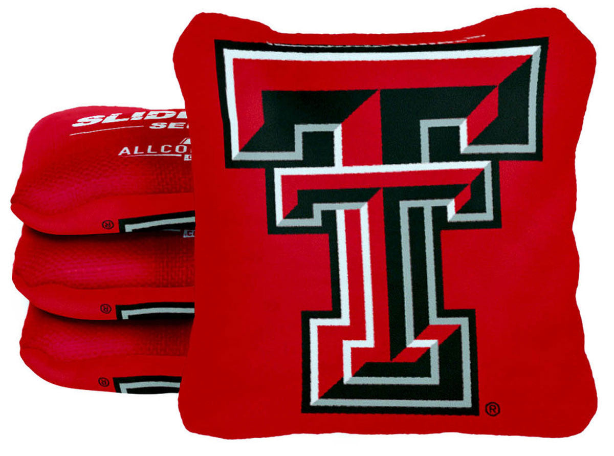Officially Licensed Collegiate Cornhole Bags - Slide Rite - Set of 4 - Texas Tech University