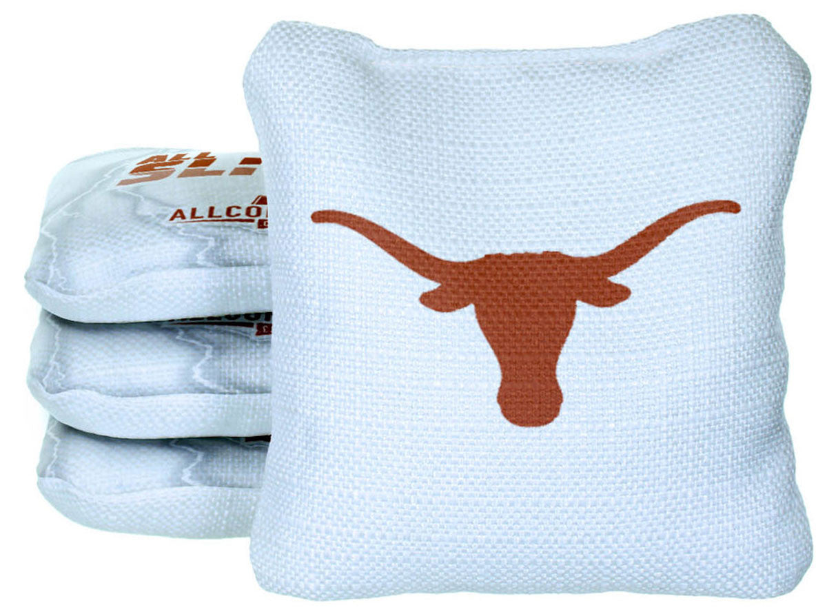 Officially Licensed Collegiate Cornhole Bags - All-Slide 2.0 - Set of 4 - University of Texas