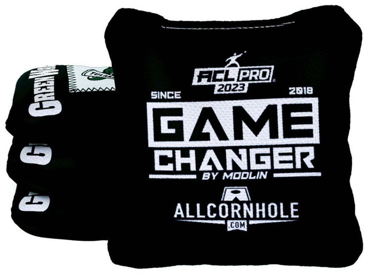 Officially Licensed Collegiate Cornhole Bags - Gamechangers - Set of 4 - Tulane University