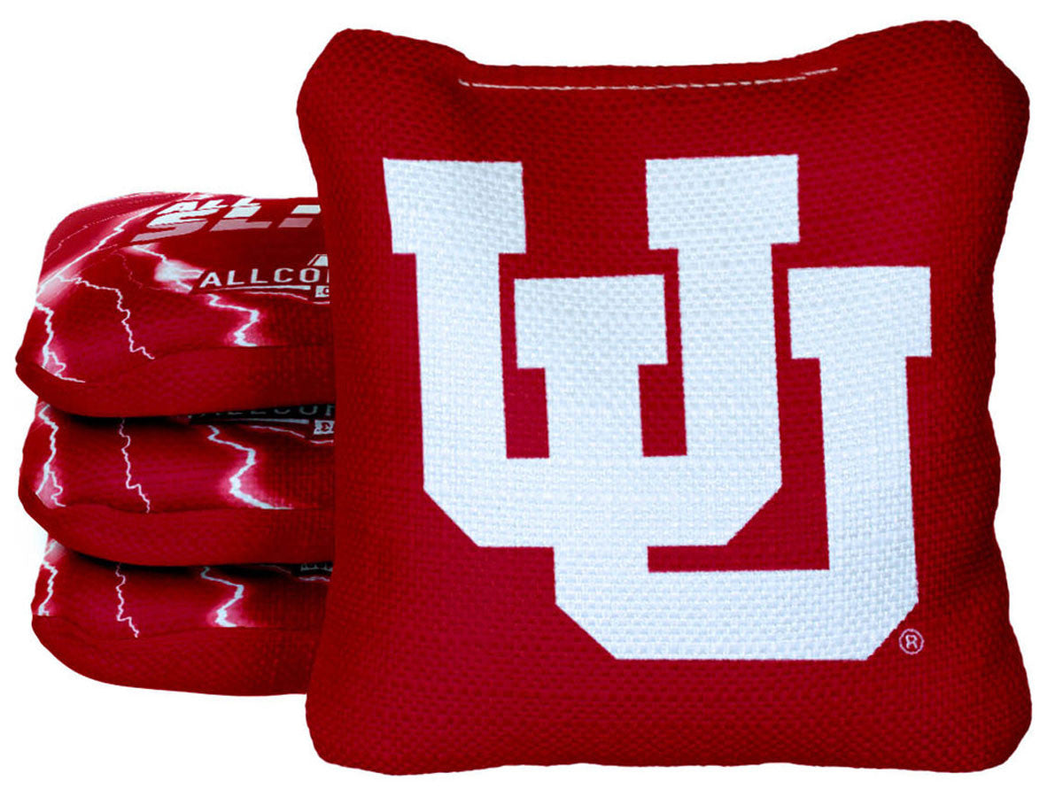 Officially Licensed Collegiate Cornhole Bags - All-Slide 2.0 - Set of 4 - University of Utah